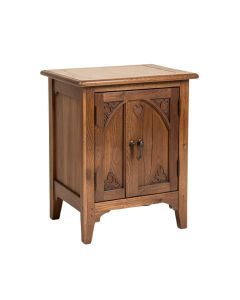 Gothic Sanctuary End Table With Storage (synthetic illustration; no displayed measurements)