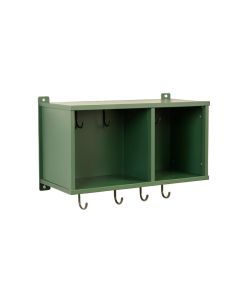 Field Brook Wall-Mounted Entryway Organizer Shelf - Green