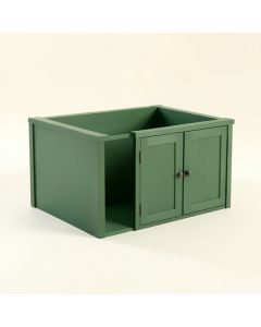 Summit Branch Empty Furniture-Style Litter Enclosure - Green (synthetic illustration; no displayed measurements)