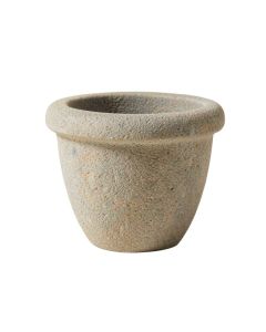 Classic Rolled Rim Stone Pot Planter