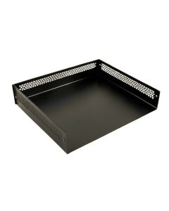 Aspen Bridge Empty Under-Desk Cable Tray - Black (synthetic illustration; no displayed measurements)