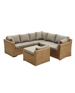 Natoli 7 Piece Rattan Sectional Seating Group With Cushions