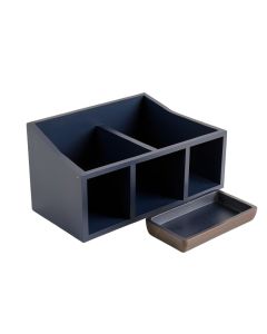 Laurel Bluff Empty Coffee-Station Organizer - Navy