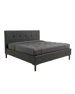 Hester Street Tufted Upholstered Low Profile Platform Bed