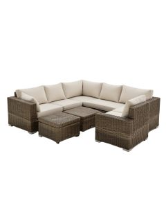 Cassville Patio Furniture 12 Piece Sectional Seating Group With Cushions (synthetic illustration; no displayed measurements)