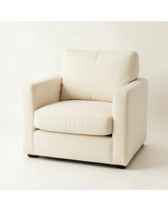 Hazel Crest Upholstered Armchair - Cream (synthetic illustration; no displayed measurements)