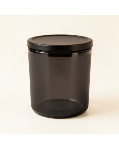 Moss Crossing Storage Canister With Lid - Black (synthetic illustration; no displayed measurements)