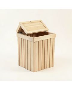 Olive Bend Closed Garden Compost Bin - Beige (synthetic illustration; no displayed measurements)