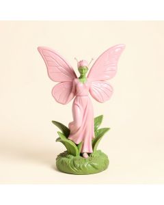 Antonella Pink Fairy Solar Garden Statue (synthetic illustration; no displayed measurements)