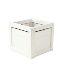 Wren Brook Closed Garden Compost Bin - White