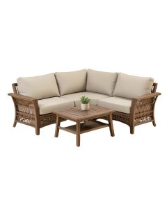 Sezen Patio 4 Piece Conversation Set With Cushions