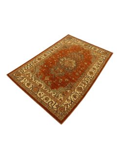 Cassian Oriental Ocean/Rust Area Rug