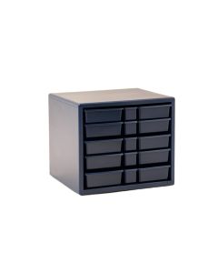 Sage Arc Small-Parts Storage Drawer Cabinet - Navy (synthetic illustration; no displayed measurements)