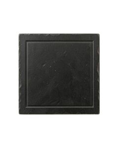 Olive Bend Uninstalled Square Decorative Tile - Black