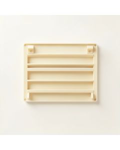 Dune Bend Empty Wall-Mounted Tool Organizer Panel - Ivory (synthetic illustration; no displayed measurements)