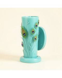 Peacock Blossom Duo Cup Iron Wall Sconce (synthetic illustration; no displayed measurements)