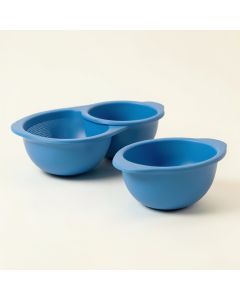 Homeries Silicone\T 3 Piece Colander Set (synthetic illustration; no displayed measurements)