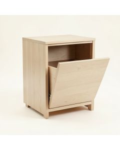 Ridge Brook Freestanding Pull-Out Hamper Cabinet - Beige (synthetic illustration; no displayed measurements)