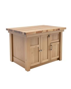 Deroche 3 Piece Kitchen Island Set With Butcher Block Top