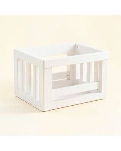Moss Edge Empty Furniture-Style Pet Crate - White (synthetic illustration; no displayed measurements)