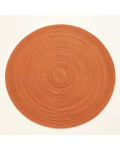 Reed Bridge Round Area Rug - Terracotta (synthetic illustration; no displayed measurements)