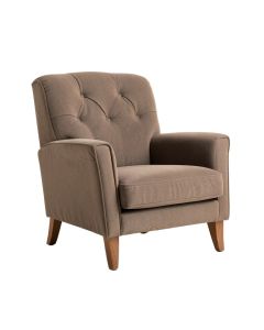 Caryn 30.5 '' Wide Tufted Polyester Wingback Chair (synthetic illustration; no displayed measurements)