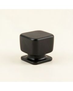 Pine Bend Cabinet Knob Without Packaging - Black (synthetic illustration; no displayed measurements)