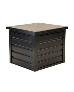 Oak Bluff Closed Outdoor Storage Box - Black (synthetic illustration; no displayed measurements)