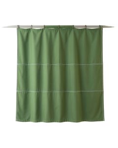 Laurel Crest Shower Curtain Hanging Flat From A Plain Rod - Green (synthetic illustration; no displayed measurements)