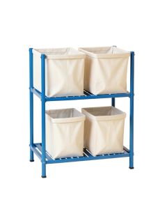Aspen Bridge Laundry Sorting Station With Plain Removable Bags - Blue (synthetic illustration; no displayed measurements)
