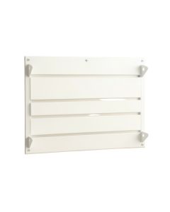 Cedar Brook Empty Wall-Mounted Tool Organizer Panel - White (synthetic illustration; no displayed measurements)