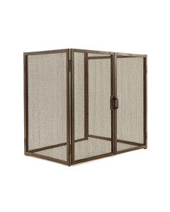 Mandu 3 Panel Steel Fireplace Screen