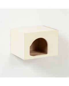 Ridge Bend Wall-Mounted Cat Perch - Cream (synthetic illustration; no displayed measurements)