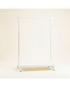 Aspen Crest Empty Garment Rack - White (synthetic illustration; no displayed measurements)
