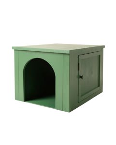 Hill Dale Empty Furniture-Style Litter Enclosure - Green (synthetic illustration; no displayed measurements)