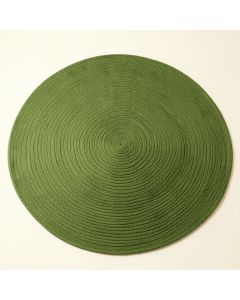 Juniper Bend Round Area Rug - Green (synthetic illustration; no displayed measurements)