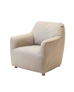 Doyden 30 '' Wide Linen Balloon Chair (synthetic illustration; no displayed measurements)