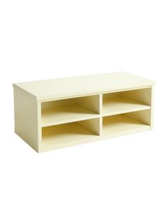 River Edge Shoe Storage Bench - Ivory (synthetic illustration; no displayed measurements)