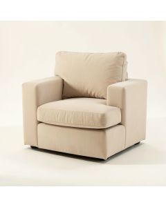 Hill Bluff Upholstered Armchair - Beige (synthetic illustration; no displayed measurements)
