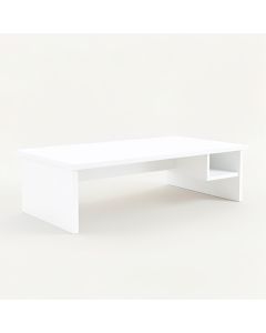 Slate Dell Desktop Monitor Riser - White (synthetic illustration; no displayed measurements)