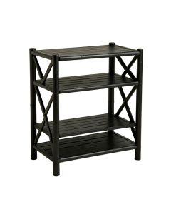 Summit Bridge Empty Seed-Starting Shelving Unit Without Lights - Black (synthetic illustration; no displayed measurements)
