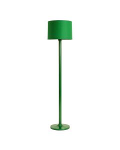 Rowan Branch Floor Lamp With A Plain Fabric Shade - Green (synthetic illustration; no displayed measurements)