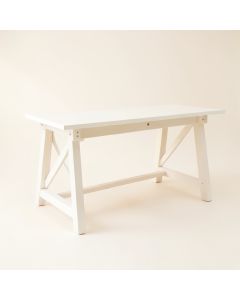 Cliff Crest Empty Workshop Workbench - White (synthetic illustration; no displayed measurements)