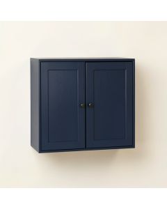 Cedar Branch Wall-Mounted Entry Cabinet - Navy (synthetic illustration; no displayed measurements)
