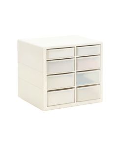 Cedar Branch Small-Parts Storage Drawer Cabinet - White