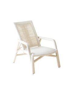 Heath Branch Outdoor Lounge Chair - White (synthetic illustration; no displayed measurements)