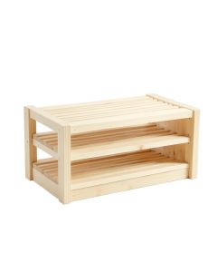 Flint Canyon Shoe Storage Bench - Ivory (synthetic illustration; no displayed measurements)
