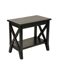Ridge Crossing Side Table - Black (synthetic illustration; no displayed measurements)