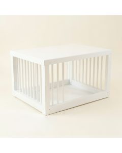 Ash Arc Empty Furniture-Style Pet Crate (synthetic illustration; no displayed measurements)
