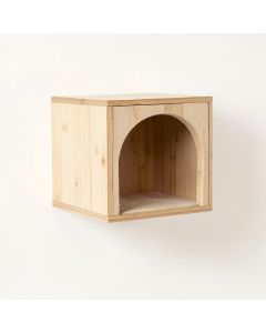 Vale Canyon Wall-Mounted Cat Perch - Beige (synthetic illustration; no displayed measurements)